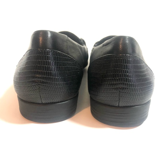 NWOB TROTTERS Black Leather Anastasia Loafers Flats Shoes - 7N - Picture 6 of 13